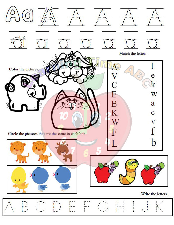 Alphabet and Coloring Skills 2