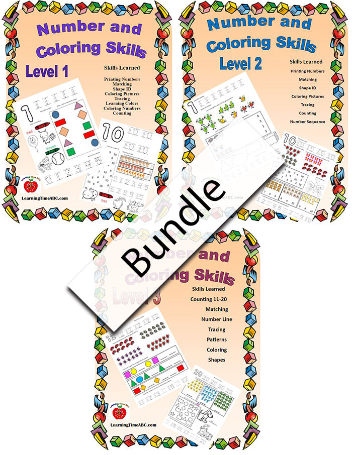 Numbers Bundle – Learning Time Abc