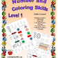 Number and Coloring Skills Book: Level 1
